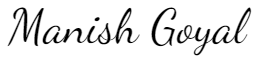 manish signature