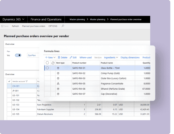 Strong Supplier Evaluation and Material Planning