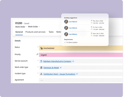 Connected Work Order and Service Management