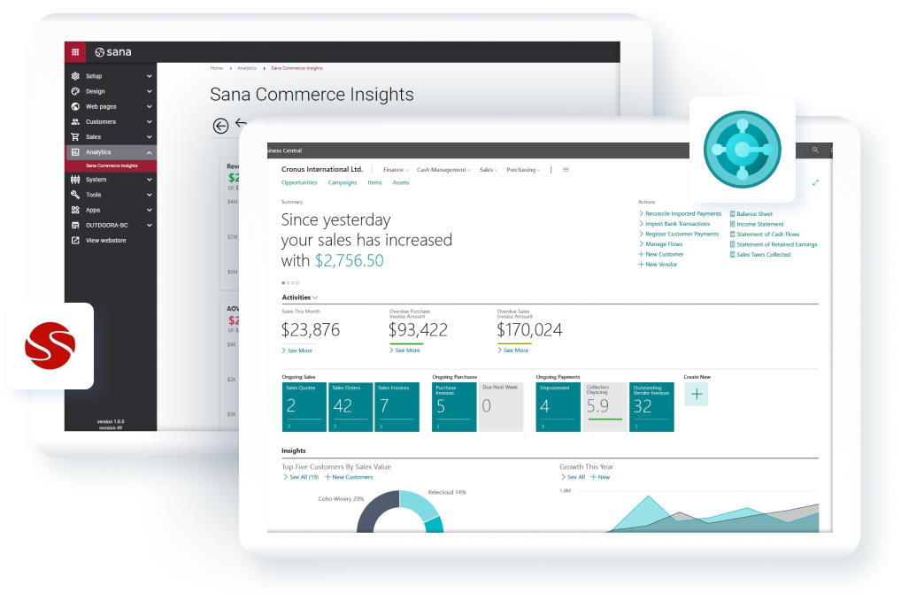 Sana Commerce for Dynamics 365 Business Central