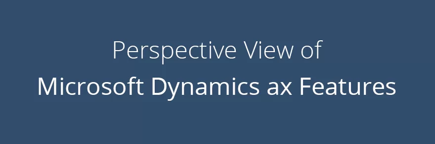 A Perspective View Of Microsoft Dynamics AX Features