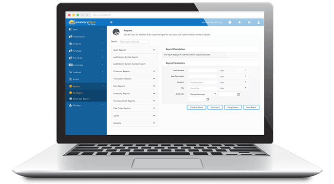 InventoryCloud dashboard