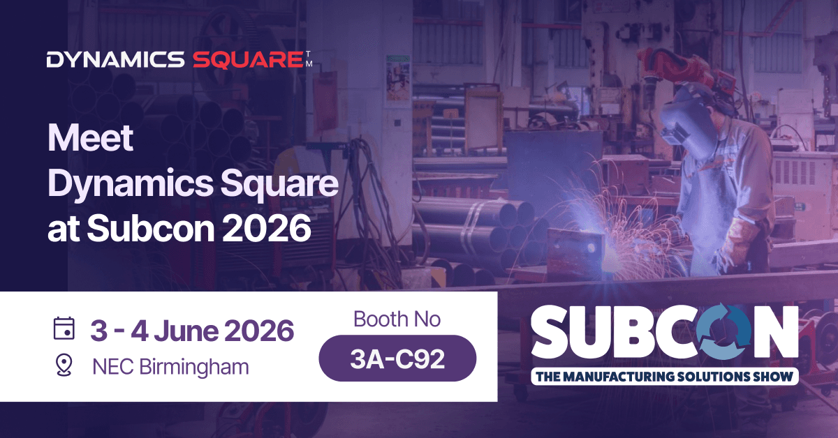 Meet Dynamics Square at SUBCON 2026, NEC Birmingham