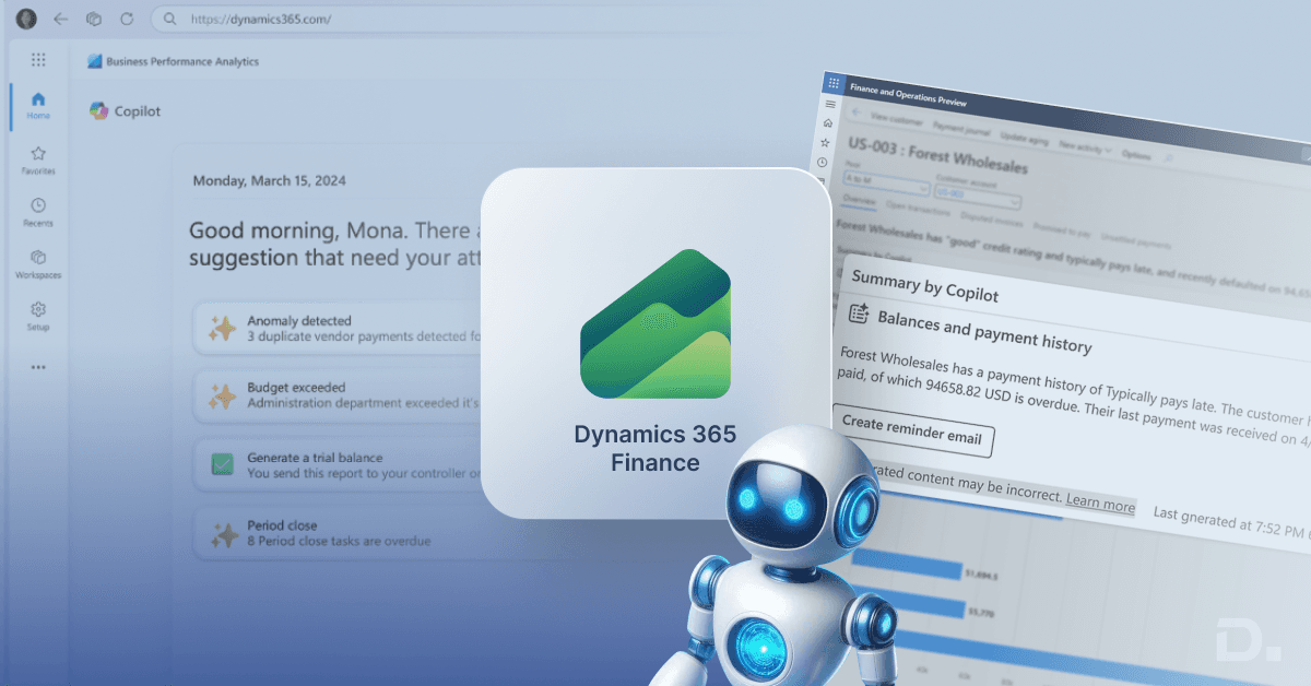 Exploring AI-Powered Capabilities in Dynamics 365 Finance