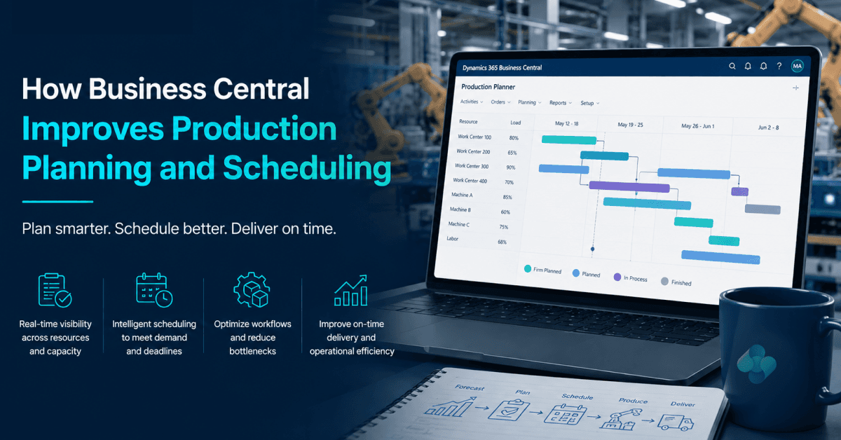 How Business Central Improves Production Planning and Scheduling